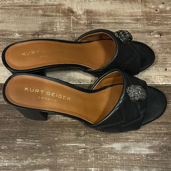 Kurt Geiger Black Women's Slide Heel - Picture 2 of 7